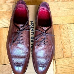 Cobbler Union Norwegian Split Toe Derby Brown Pebble Grain 10/10.5 US / 9UK